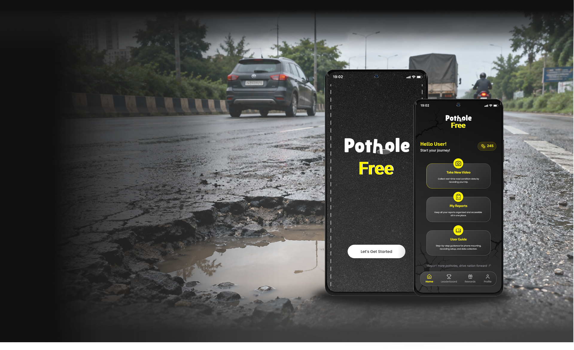 Pothole Free hero background