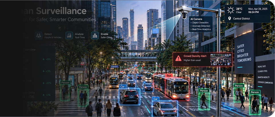 Urban Surveillance - City AI Security and Monitoring